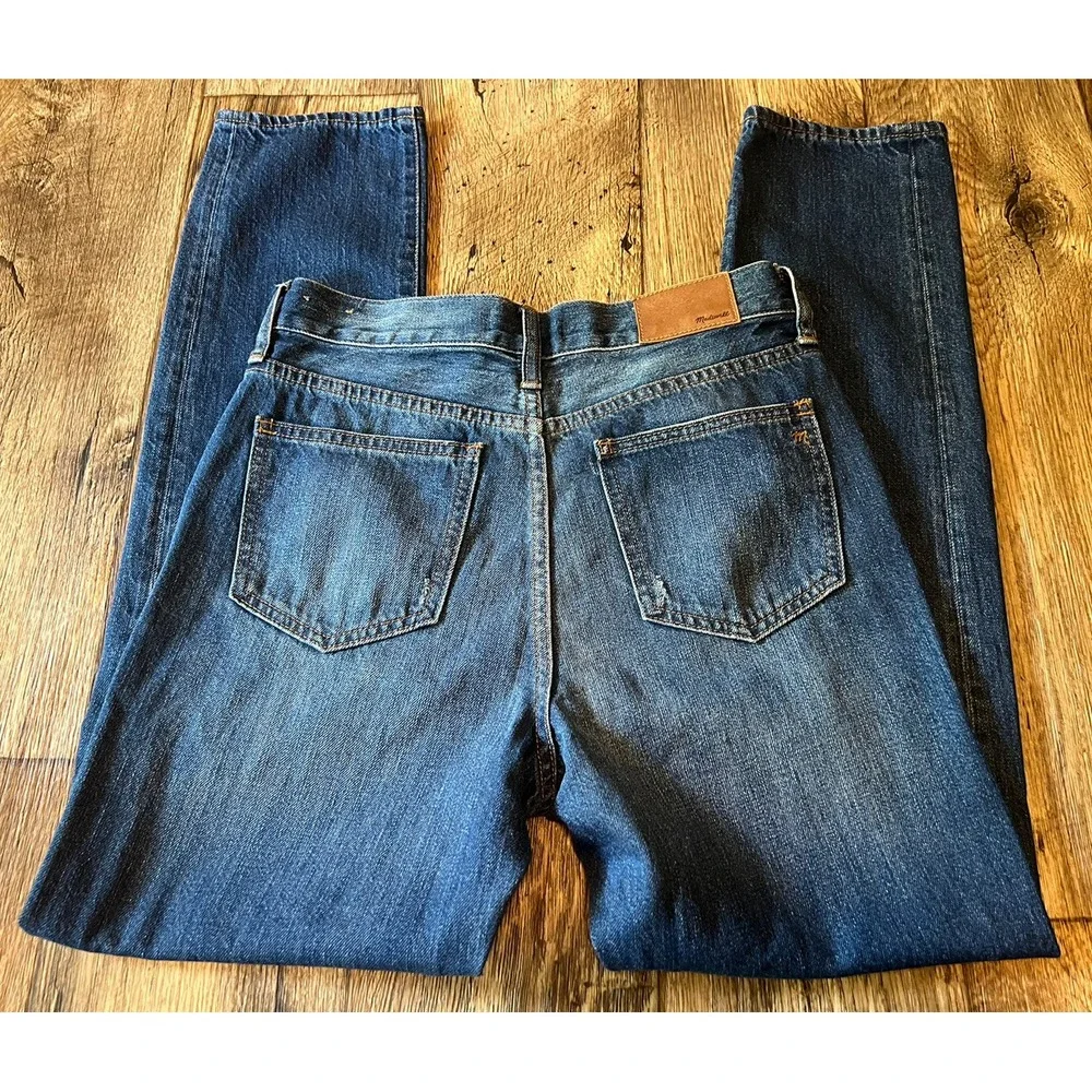 Madewell The Perfect Vintage Jean Tagged 27 Measure 30 30L Lightly Distressed - Picture 2 of 3